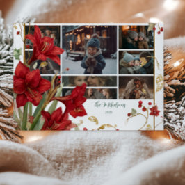 Tarjeta Festiva Foto: Navidades rusos de Red Amaryllis