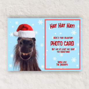 Tarjeta Festiva Foto obligatoria personalizada con un chiste diver