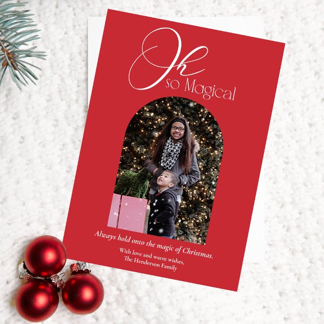 Tarjeta Festiva Foto Oh Navidades tan mágicos (Subido por el creador)