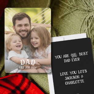 Tarjeta Festiva Foto Papá Personalizado Est 
