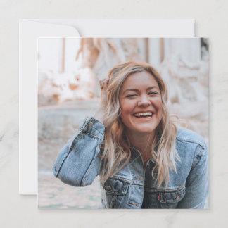 Tarjeta Festiva Foto personalizada