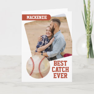 Tarjeta Festiva Foto personalizada de Best Catch Ever