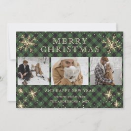 Tarjeta Festiva Foto personalizada de Búfalo Verde con 3