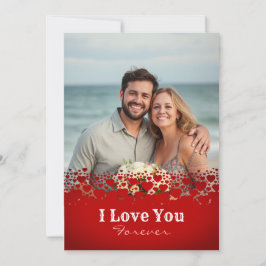 Tarjeta Festiva Foto personalizada de Feliz Día de San Valentín