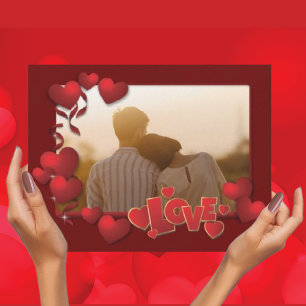 Tarjeta Festiva Foto personalizada del Día de San Valentín