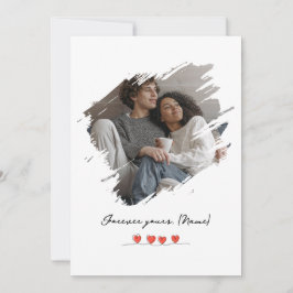 Tarjeta Festiva Foto personalizada del Día de San Valentín que Rob
