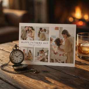 Tarjeta Festiva Foto personalizada del Día del Padre   Regalo pers