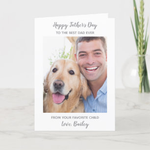 Tarjeta Festiva Foto personalizada del Mascota del perro del día d