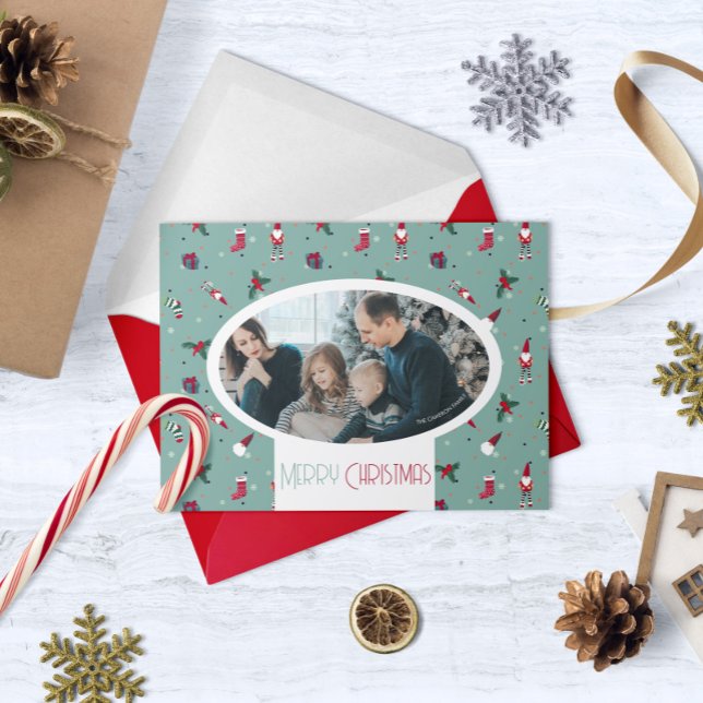 Tarjeta Festiva Foto personalizada en la impresión (Subido por el creador)