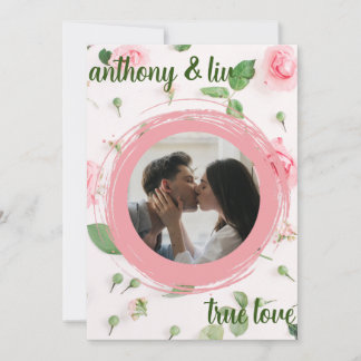 Tarjeta Festiva Foto personalizada por el día de San Valentín