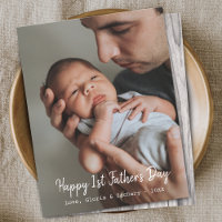 Foto plana del Día del Padre por primera vez