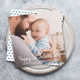 Tarjeta Festiva Foto por primera vez del Día del Padre