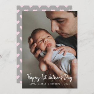 Tarjeta Festiva Foto por primera vez del Día del Padre