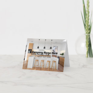 Tarjeta Festiva Foto promocional de la empresa con nombre de logot