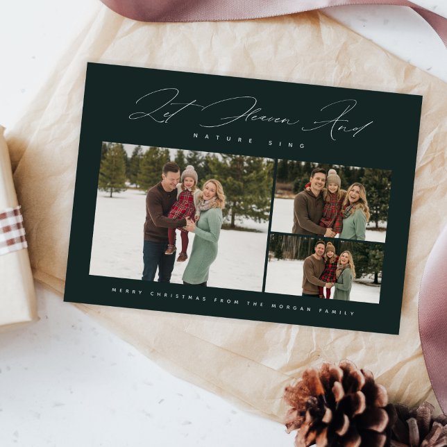 Tarjeta Festiva Foto religiosa de "Dejen que el cielo y la natural (Subido por el creador)