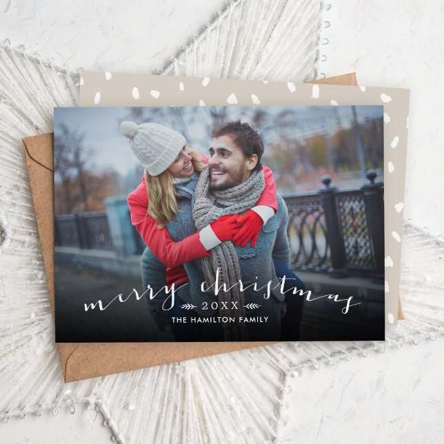 Tarjeta Festiva Foto superpuesta del guión de la Moda navideña de  (Subido por el creador)