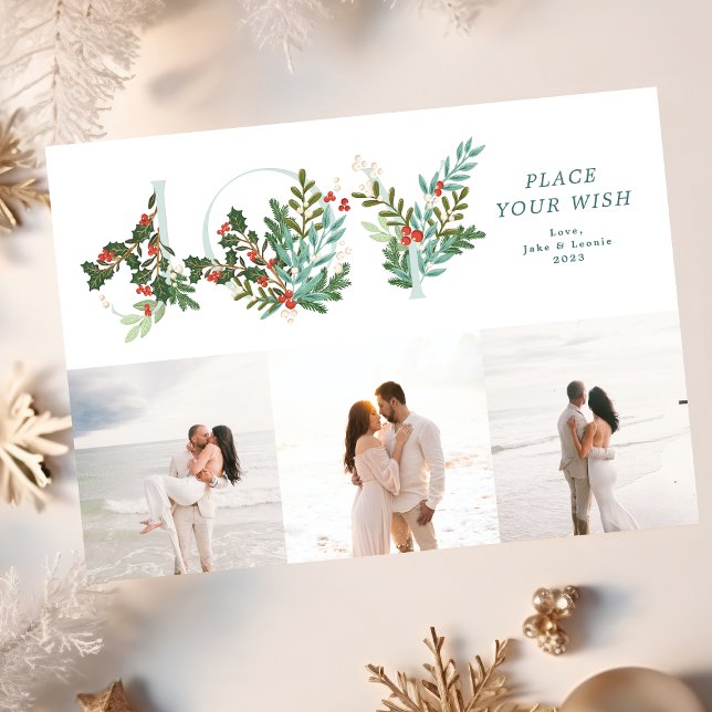 Tarjeta Festiva Foto tradicional del Collage de JOY Botánico de Le (Subido por el creador)