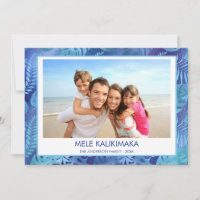 FOTO TROPICAL AZUL DE MELE KALIKIMAKA HAWAIAN