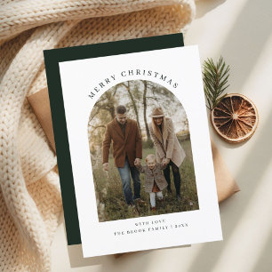 Tarjeta Festiva Foto única de moda para el hermoso arca navideño