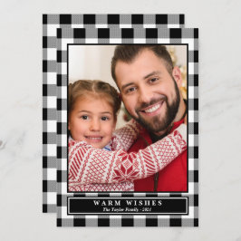 Tarjeta Festiva Foto vertical de los deseos cálidos de búfalo negr