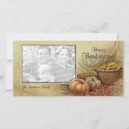 Tarjeta Festiva Foto vintage de Thankess