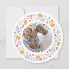 Tarjeta Festiva Foto Y Texto Personalizados De La Campaña De Pascu
