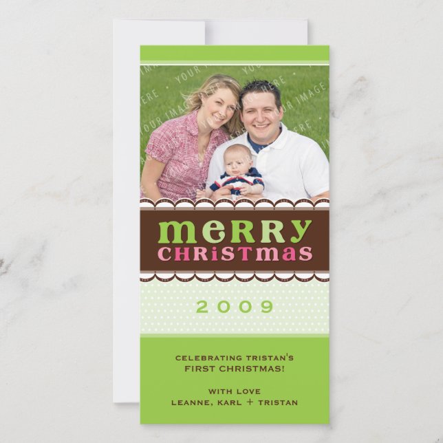 Tarjeta Festiva FOTOCARTA DE navidades :: candyfloss 2 (Anverso)