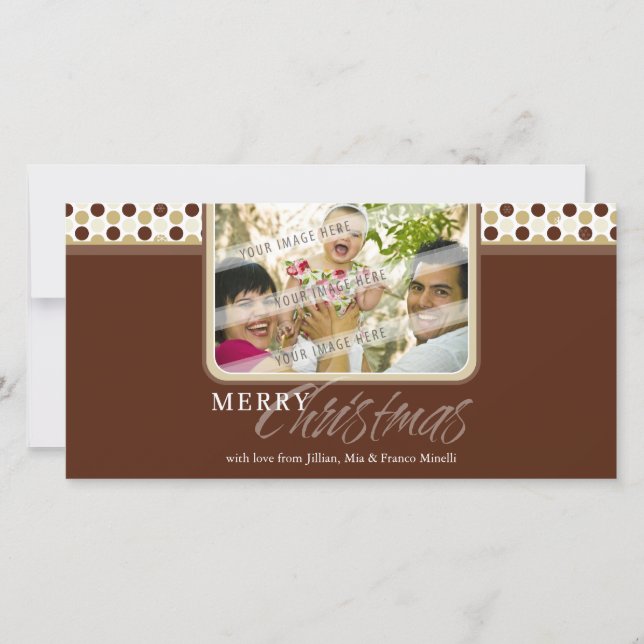 Tarjeta Festiva FOTOCARTA DE navidades :: copo de nieve minispot 2 (Anverso)