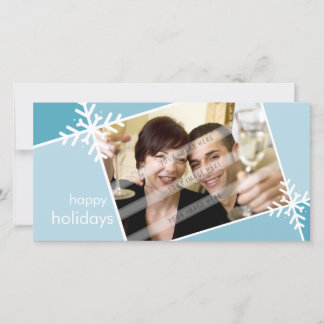 Tarjeta Festiva FOTOCARTA DE navidades :: Llave de nieve modernist