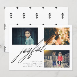 Tarjeta Festiva Fotografía alegre de vacaciones simple personaliza