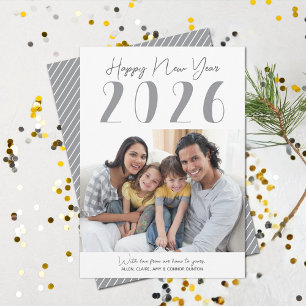 Tarjeta Festiva Fotografía de Año Nuevo Feliz