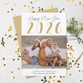 Tarjeta Festiva Fotografía de Año Nuevo Feliz