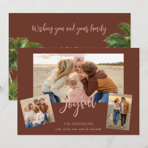 Tarjeta Festiva Fotografía de Collage Beachy
