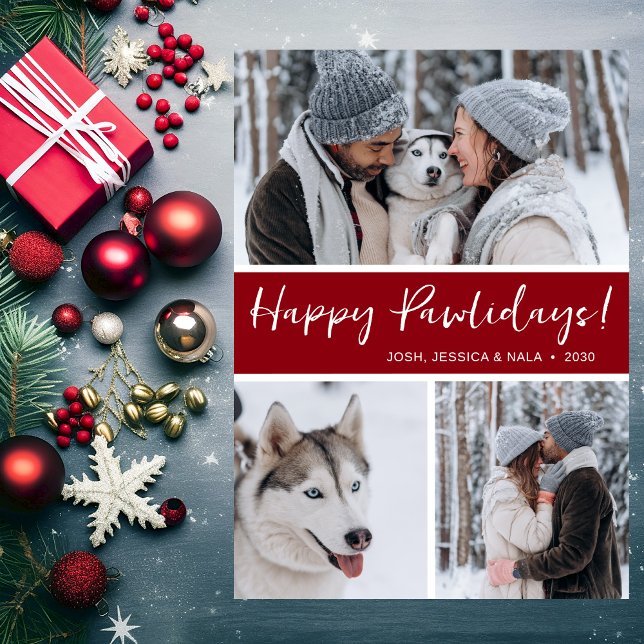Tarjeta Festiva Fotografía de Happy Pawlidays (Subido por el creador)