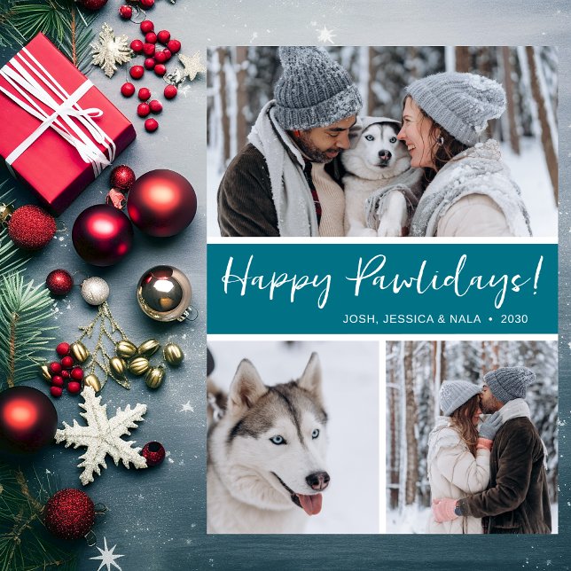 Tarjeta Festiva Fotografía de Happy Pawlidays (Subido por el creador)