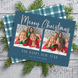 Tarjeta Festiva Fotografía de las letras de la burbuja de la Navid