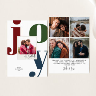 Tarjeta Festiva Fotografía de Navidades de Instantáneas de Alegría