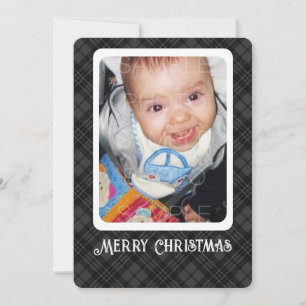 Tarjeta Festiva Fotografía de Navidades de invierno de manteca bla
