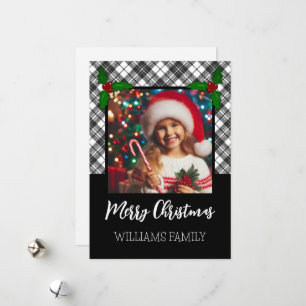 Tarjeta Festiva Fotografía de Navidades de invierno de manteca bla