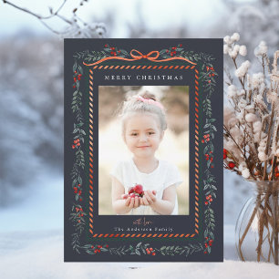 Tarjeta Festiva Fotografía de Navidades de la Marina de Guerra del