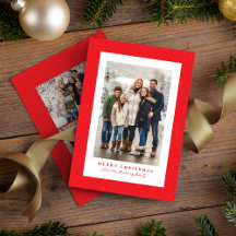 Fotografía de Navidades simples con marco de espec