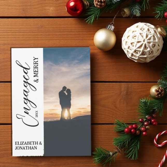 Tarjeta Festiva Fotografía de Pareja de cerezo y de compromiso (Subido por el creador)