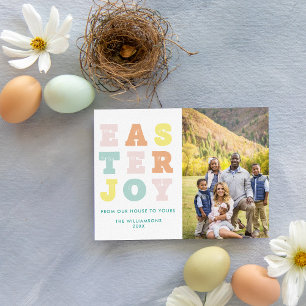 Tarjeta Festiva Fotografía de Pasteles Modernos de la Alegría de P