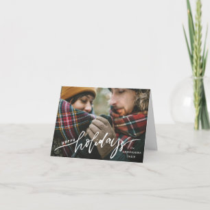 Tarjeta Festiva Fotografía de reemplazo de guiones con letras de m