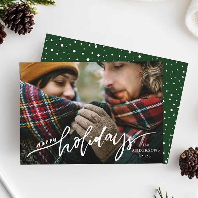 Tarjeta Festiva Fotografía de reemplazo de guiones con letras de m (Subido por el creador)