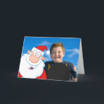Tarjeta Festiva Fotografía de Santa Claus Selfie<br><div class="desc">Un selfie del personalizado Santa Claus o una foto de bomba para tu tarjeta de saludo fotográfico. Funciona mejor si tomas una foto de tu ser querido parado al lado de tu foto enmarcada.</div>