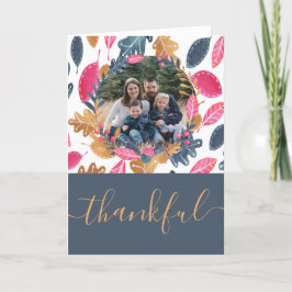 Tarjeta Festiva Fotografía del Día de Acción de Gracias del Patrón