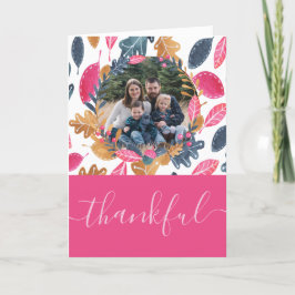 Tarjeta Festiva Fotografía del Día de Acción de Gracias del Patrón