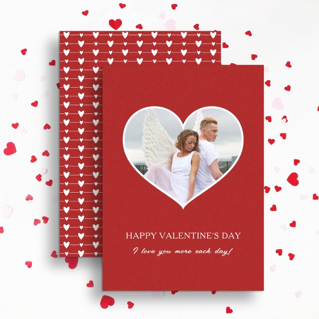 Tarjeta Festiva Fotografía del Día de San Valentín feliz moderno (Subido por el creador)