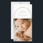 Tarjeta Festiva Fotografía del marco del champagne dorado Hanukkah<br><div class="desc">Elegante marco falso de oro,  tarjeta de foto feliz de Hanukkah Holiday. Características,  foto simple en la parte delantera y dos espacios de plantilla de fotos en la parte posterior de la tarjeta con fondo de color beige de champán.</div>